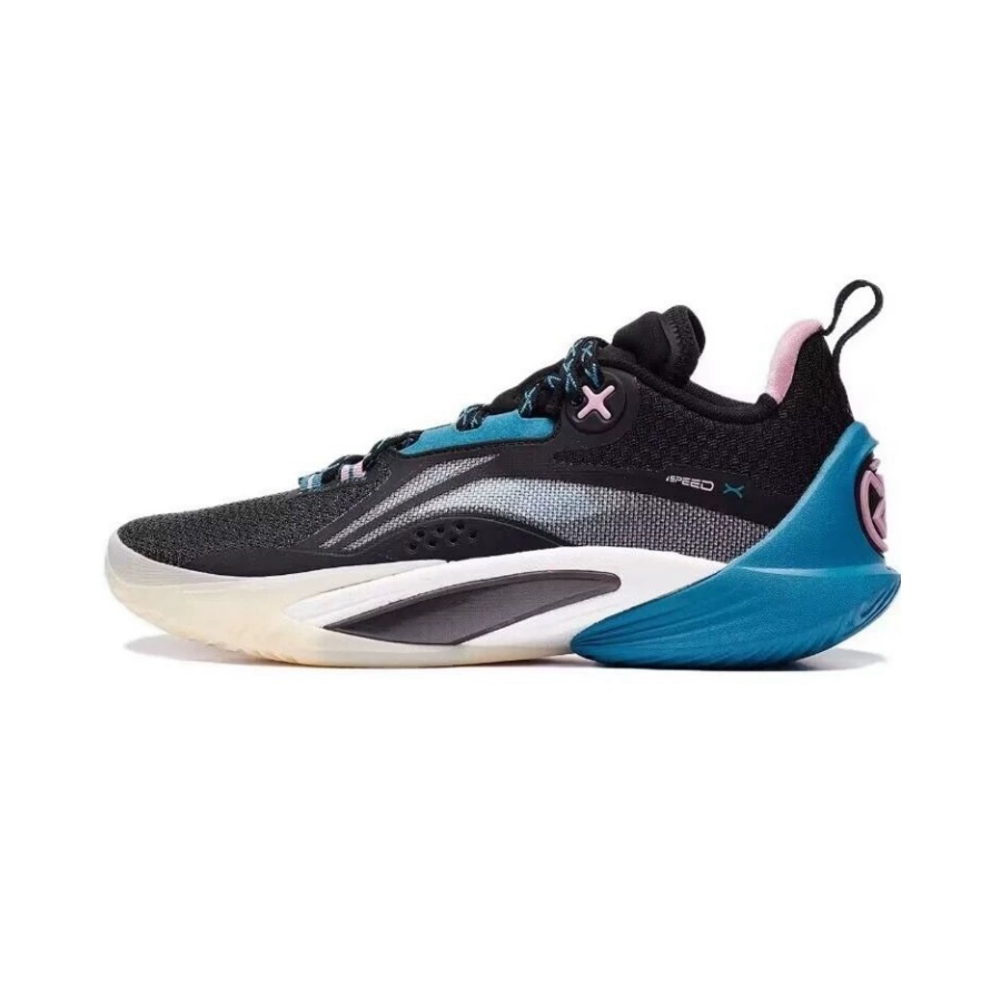 Men Basketballshoe "Speed X" Premium - black/orange - ABAT085-3