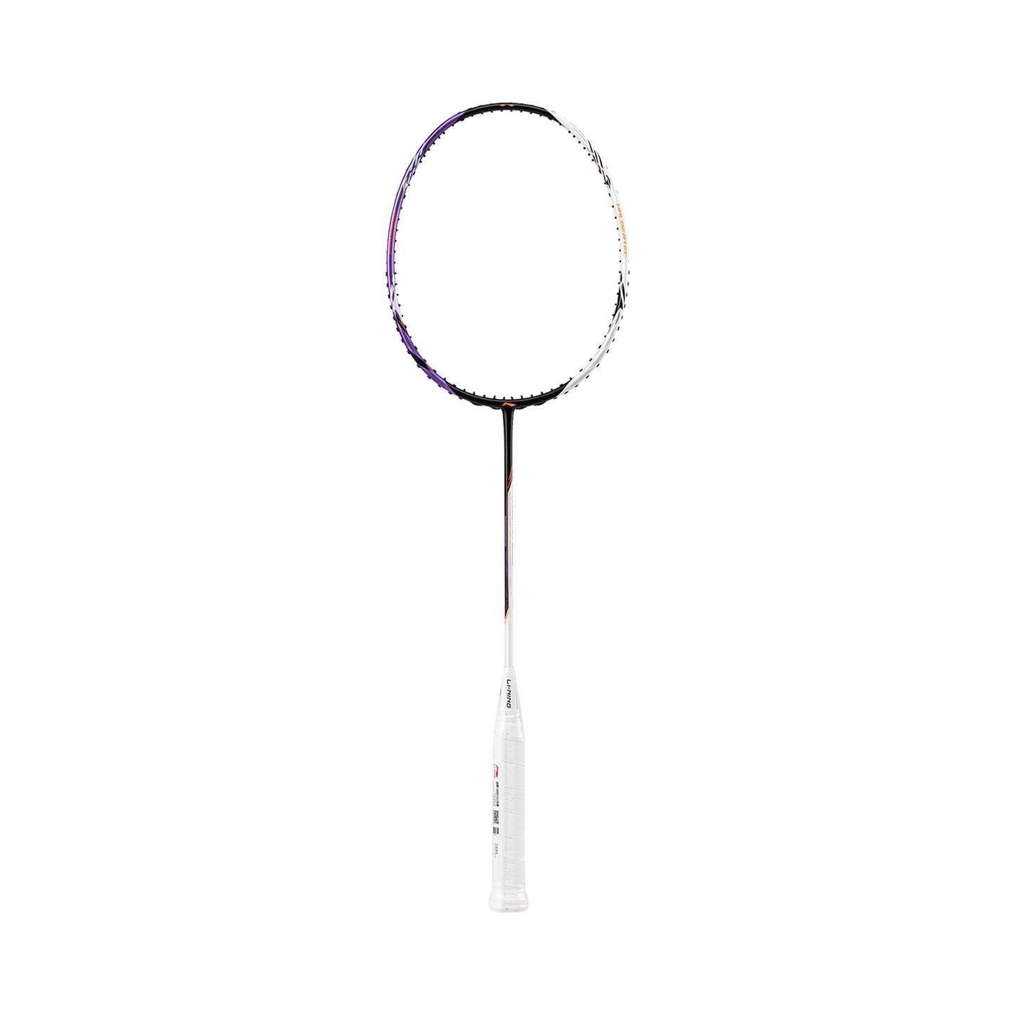 Badmintonschläger HalberTec 1000 (4U) schwarz/lila - bespannt  - AYPV021-40