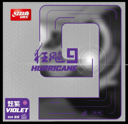 DHS Hurricane 9 2,15mm Soft 37 Belag Violet  - DXDS025-1