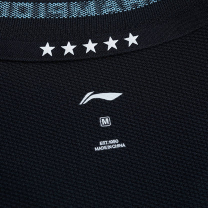 Tischtennis Damen National-Team Wettkampftrikot Cyber - schwarz - AAYT030-1