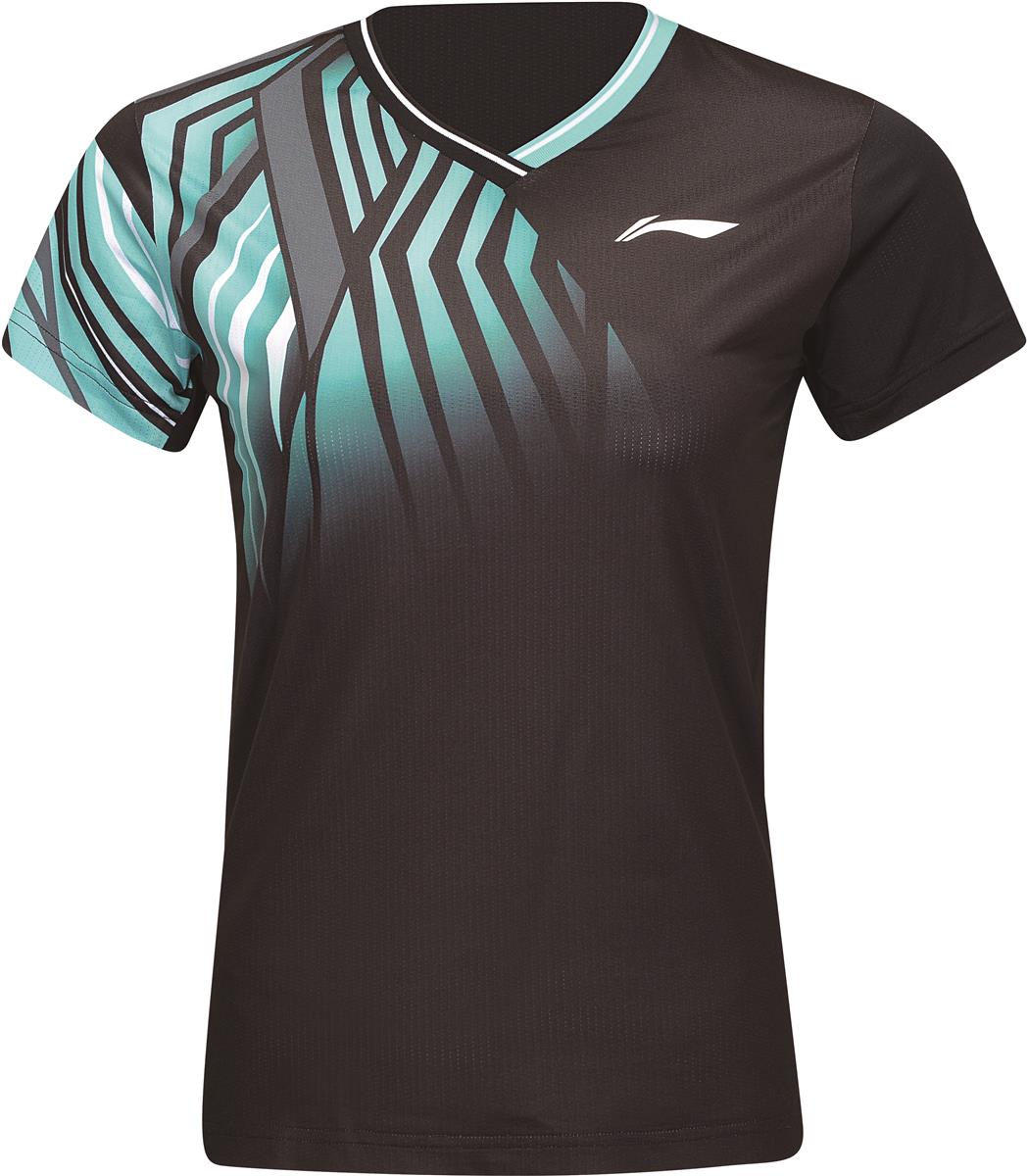 Damen Team Sportshirt "Jungle" schwarz - AAYT058-4