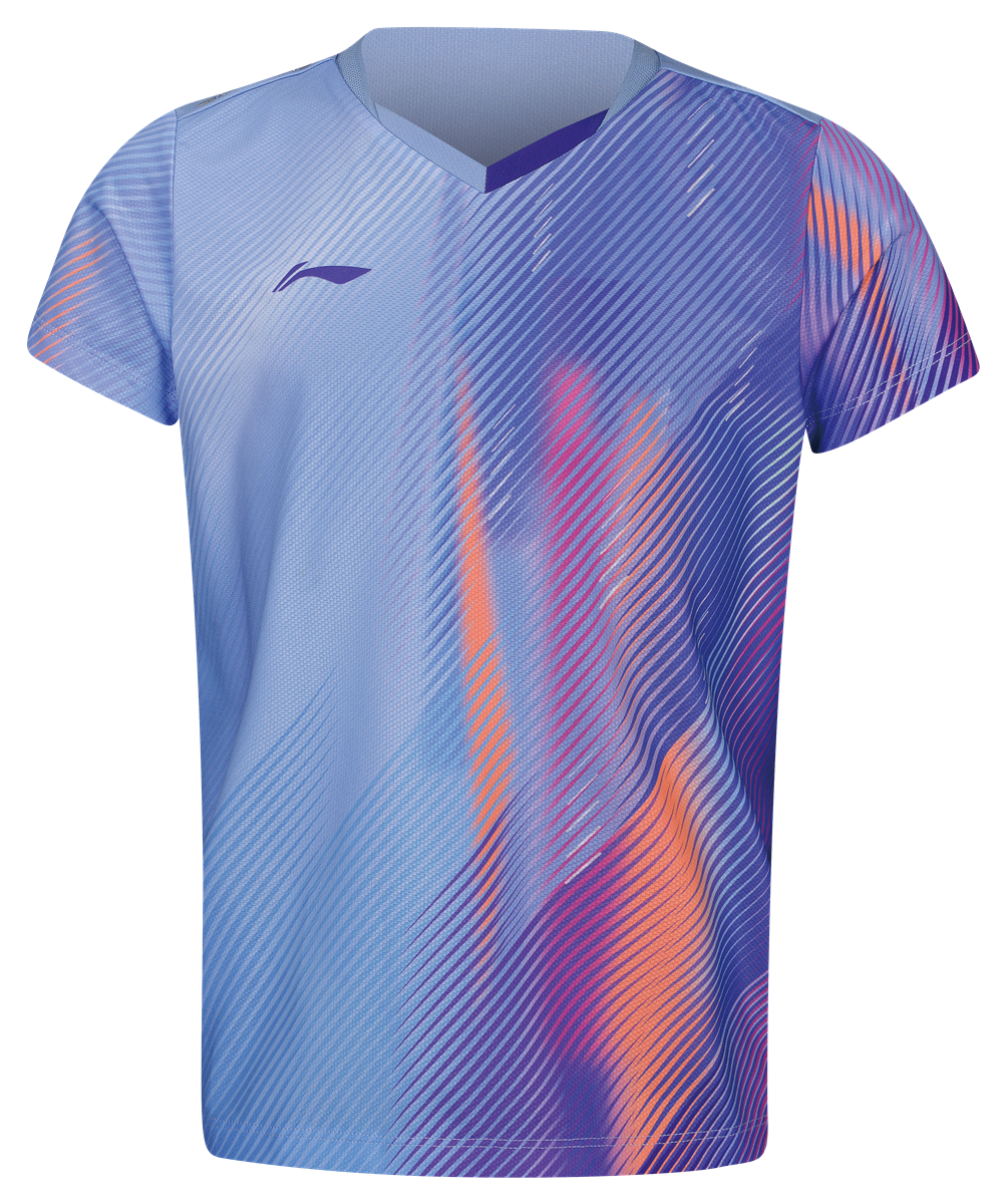 Tischtennis Kinder National-Team 2026 Wettkampftrikot - lila - AAYW092-3