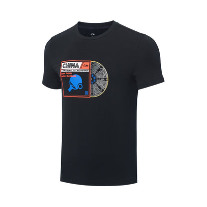 Men Table-Tennis Shirt "Vinyl" black - ATST027-3