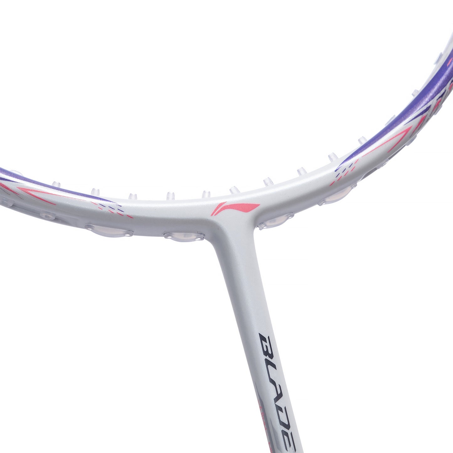 Badmintonschläger BladeX 600 (4U) White - Lilac - unbespannt  - AYPV015-4