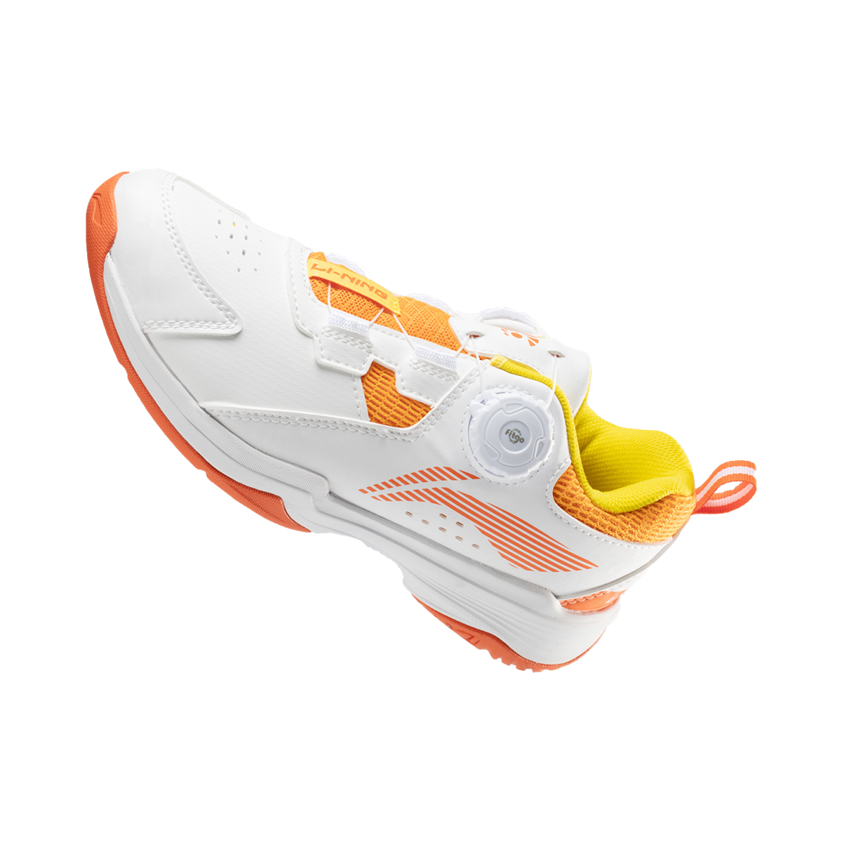 Kinder Badmintonschuh ''Almighty King'' weiß/orange - AYTT040-2