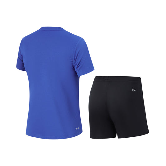 Tabletennis Kids Set (Shirt and Short) Power Line blue/black - AATU048-1