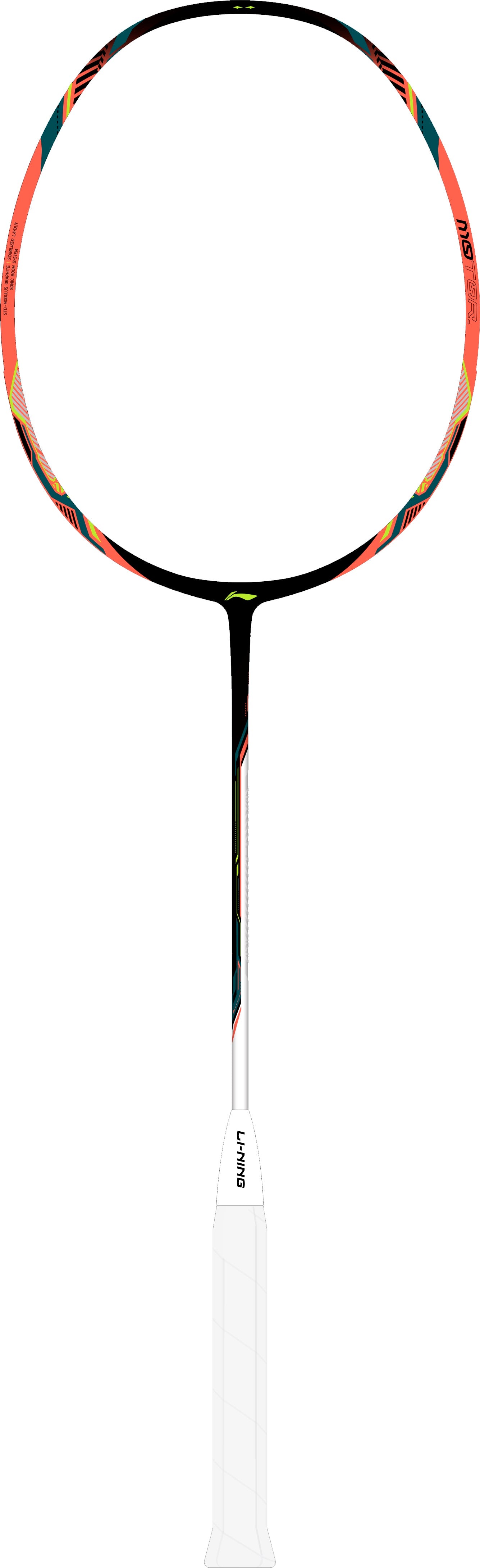 Badmintonschläger HalberTec Motor (5U) schwarz/neon-pink - unbespannt  - AYPU075-5